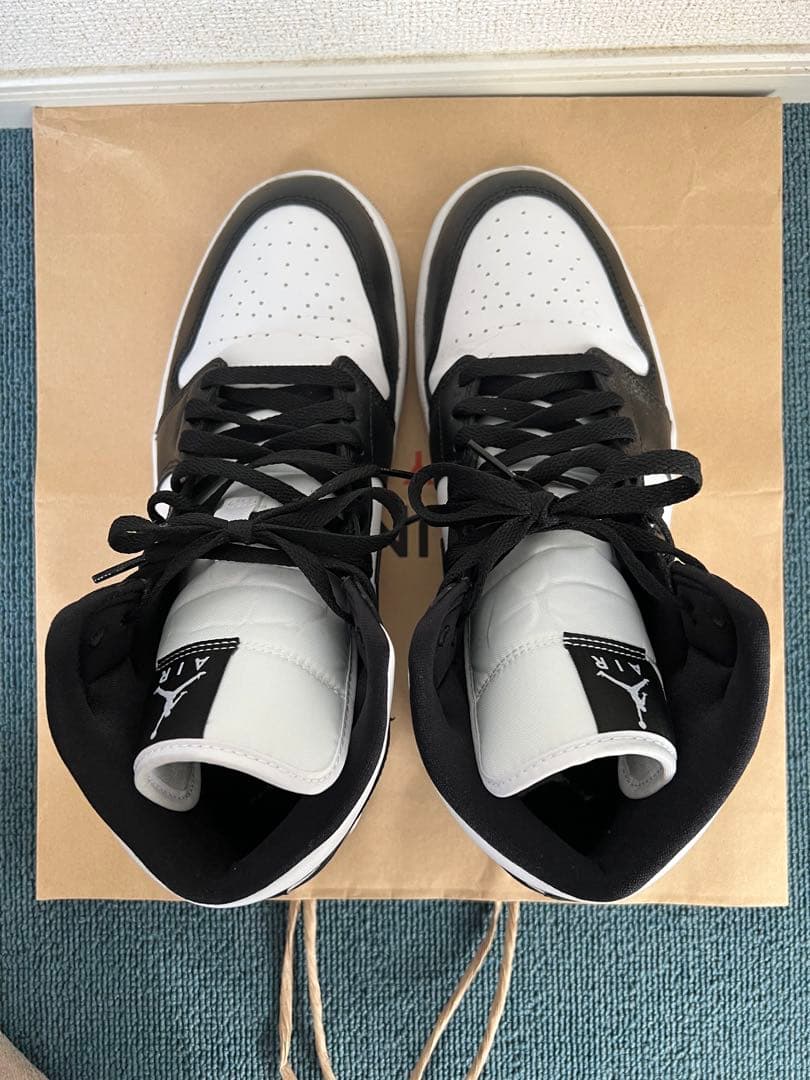 NIKE AIR JORDAN 1 MID ブラック ホワイト 28.5cm