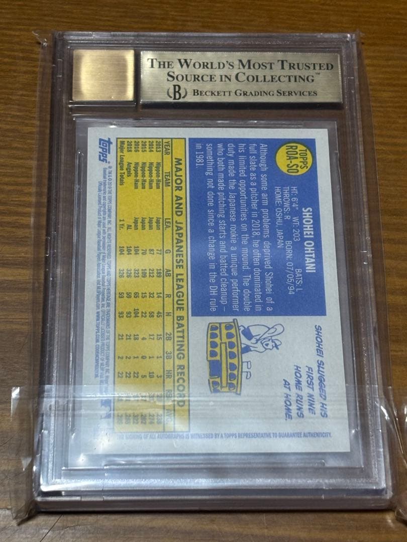 topps 2019 Topps Heritage 大谷翔平 サイン - メルカリ