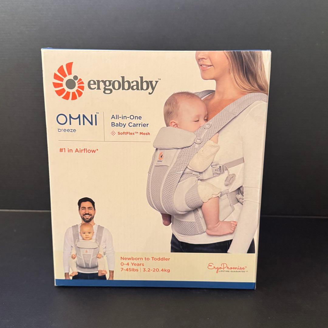 【新品未使用】エルゴ　オムニブリーズ　抱っこ紐　パールグレー