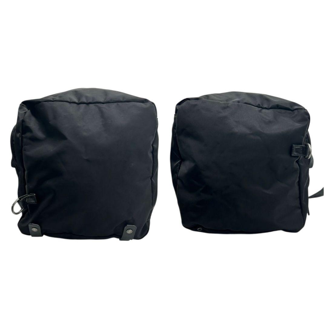 美品 トゥミ ボストンバッグ 黒 ロゴプレート 2way A4収納 ナイロン x