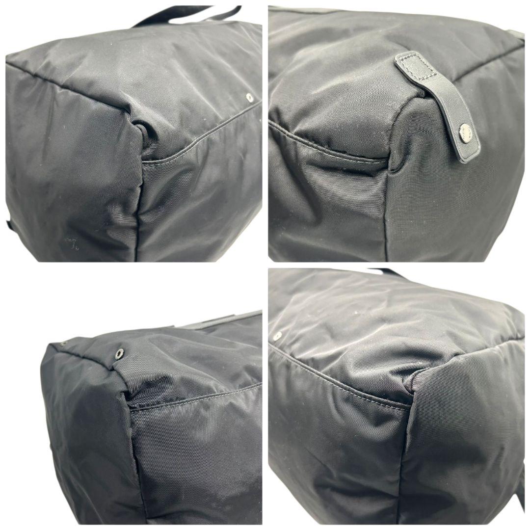 美品 トゥミ ボストンバッグ 黒 ロゴプレート 2way A4収納 ナイロン x