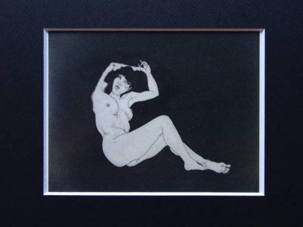 加山又造、小さな裸婦'84-②、希少画集画、新品額装、状態良好