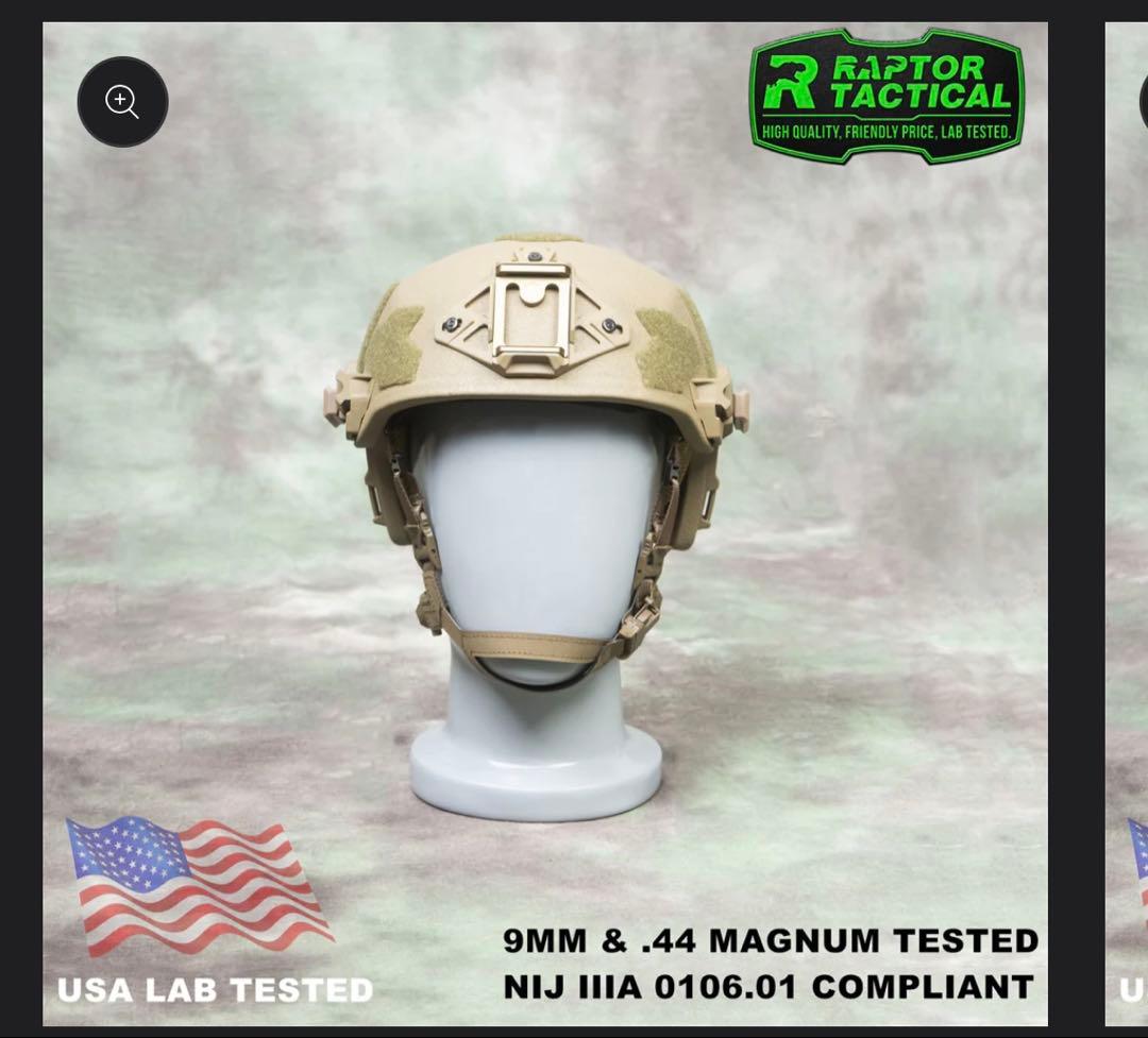 個人装備 RAPTOR TACTICAL WENDY BALLISTIC HELMET