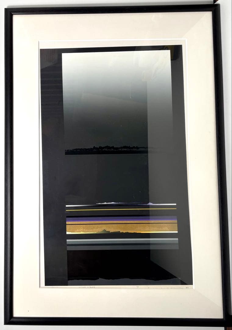 s*様 #沢田哲郎「NIGHT VIEWS」シルクスクリーン 額装作品（100/