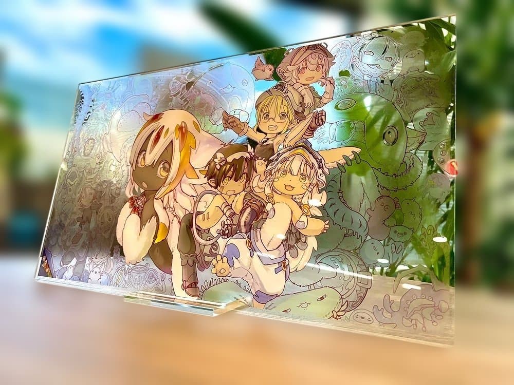 【直筆イラスト入り】メイドインアビス 直筆サイン入りエンドカード・アクリルパネル