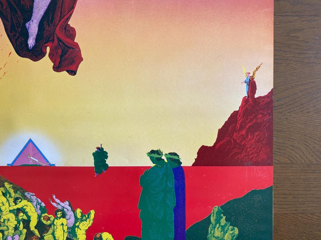 横尾忠則 ポスター1974年「GREETIG」はいずか印刷 直筆サイン入り 美品