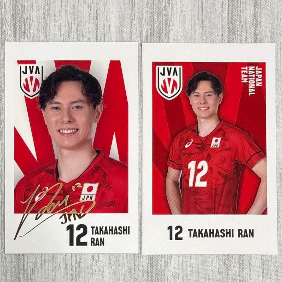 キャラポトレ バレーボール男子日本代表 箔押しサイン入り 高橋藍選手