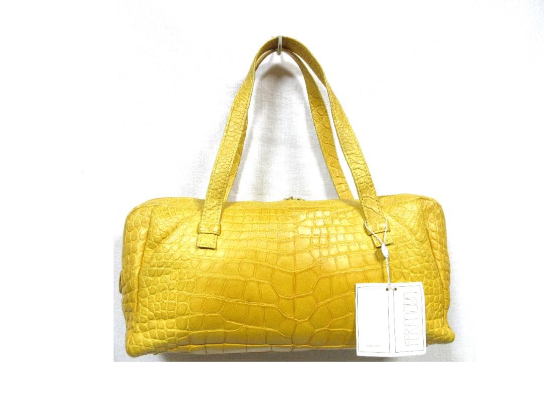 FERMODA　クロコダイル レザー　イタリア製　 ボストンバッグ　未使用品