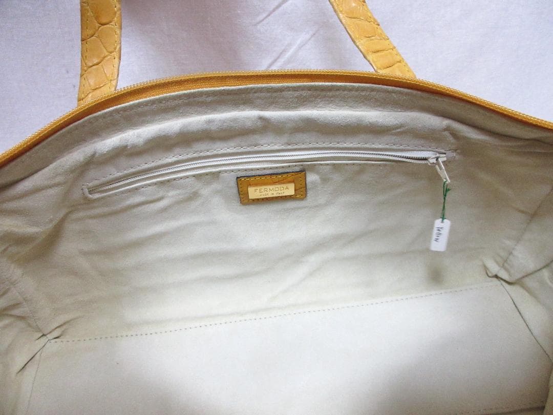 FERMODA クロコダイル レザー イタリア製 ボストンバッグ 未使用品