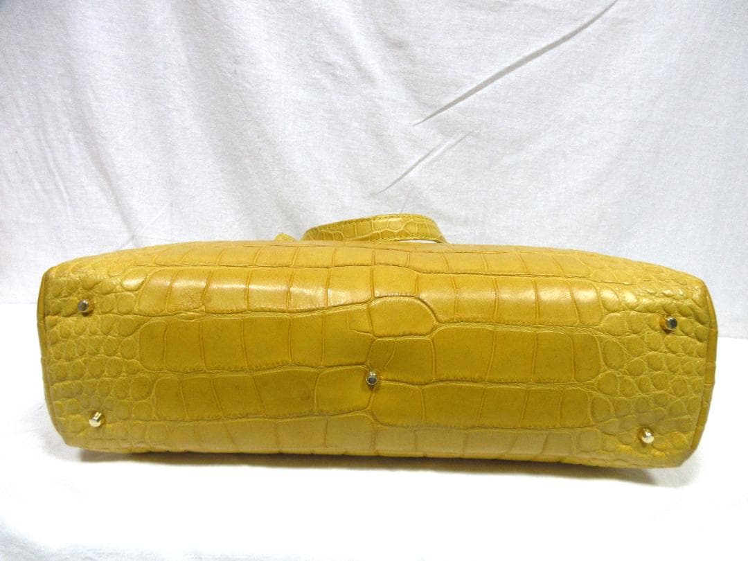 FERMODA クロコダイル レザー イタリア製 ボストンバッグ 未使用品