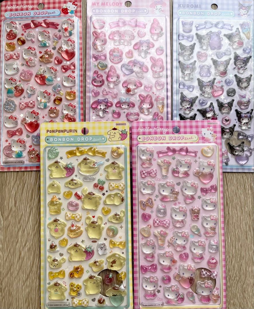 る*ん様 【正規品】ボンボンドロップシール　サンリオ　第二弾　5種