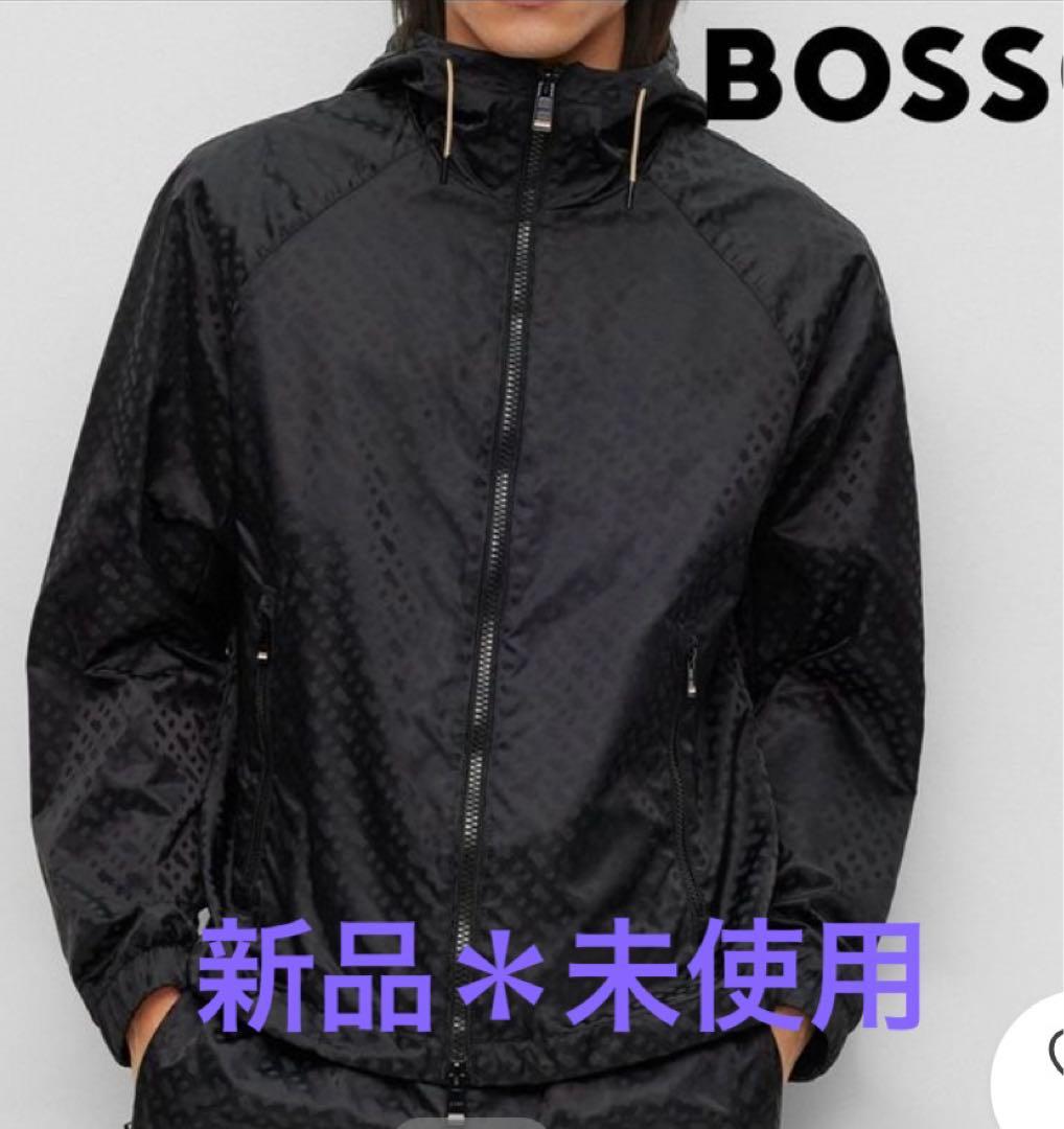 BOSS ボス　ブラック フード付きジャケット