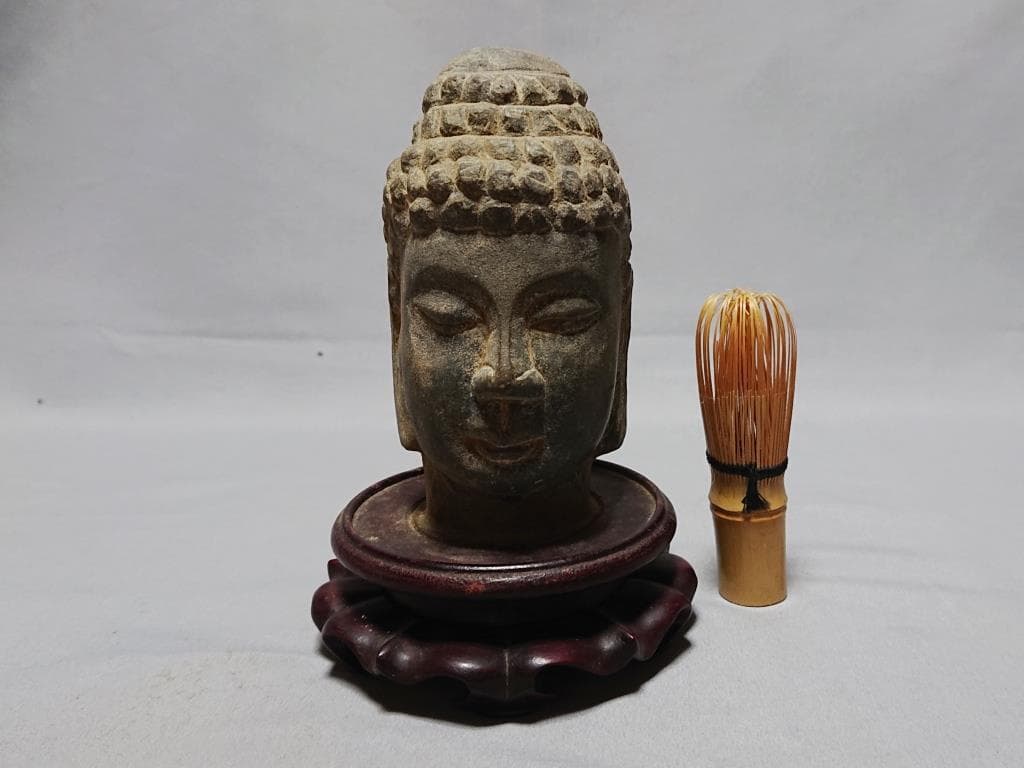 コレクター収集品　ガンダーラ美術　タイ　石仏　（B）