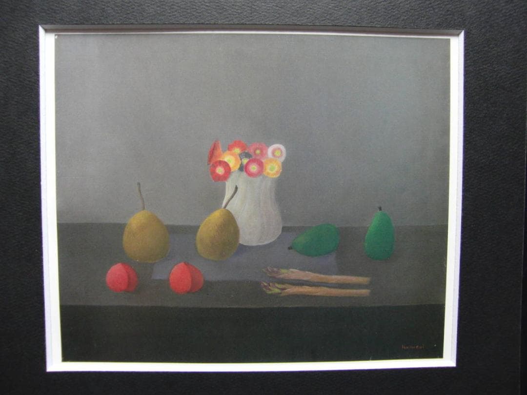 小杉 小二郎、「野の花と果物」、希少画集・額装画