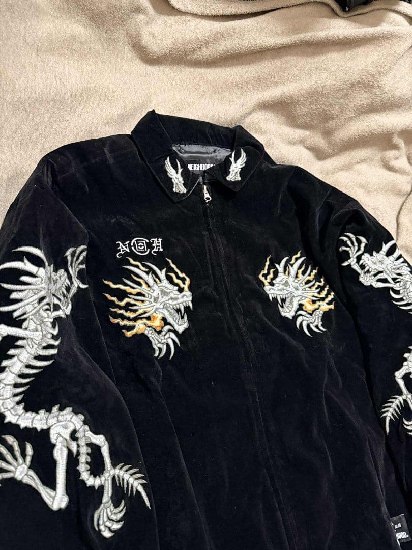 ドラゴン 未使用 別珍 龍 スカジャン unisex 美品 vintage