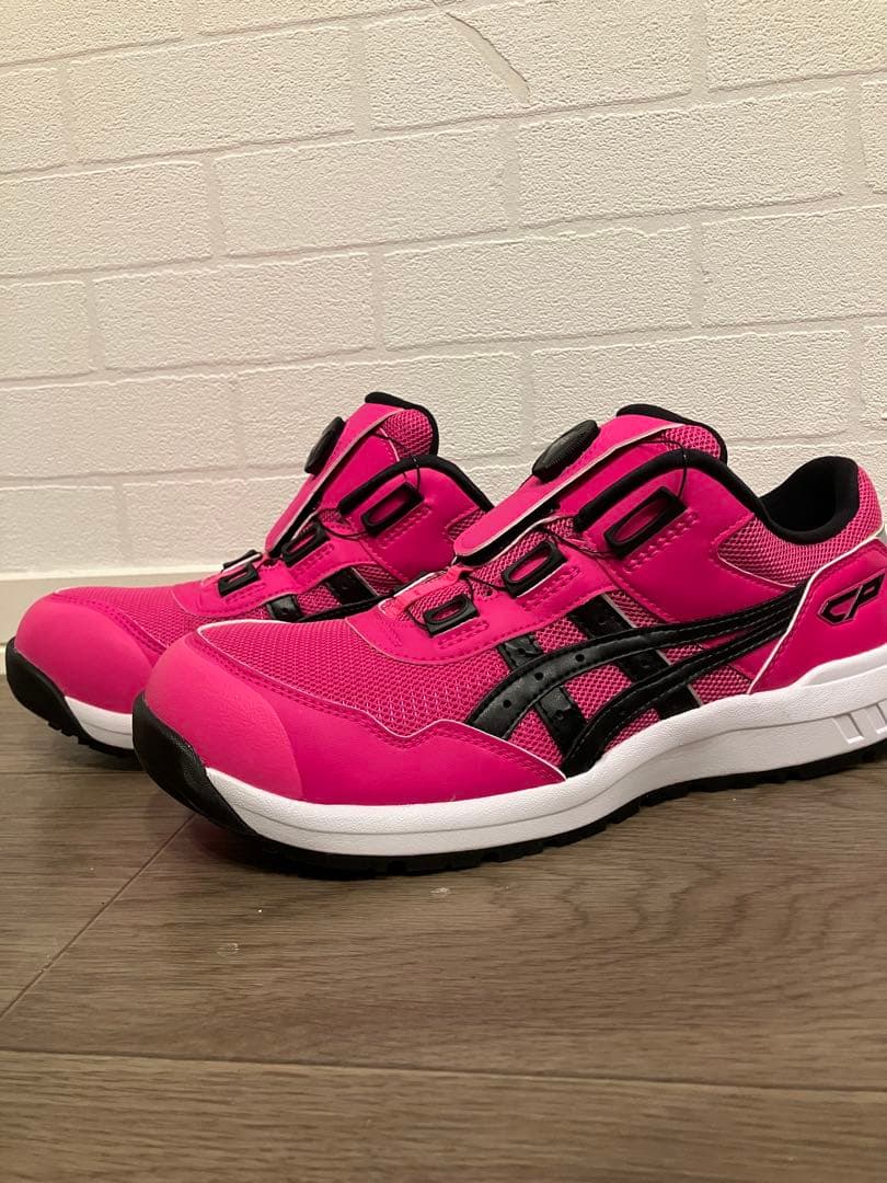 ASICS 安全靴 ピンク/ブラック