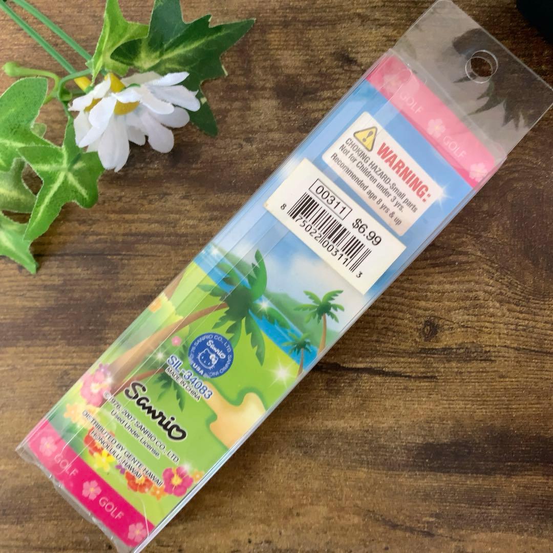 激レア！！日焼けキティ ハワイ限定 ゴルフ 根付け ストラップ 入手