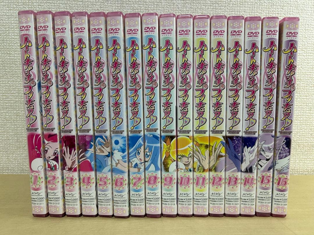 ハートキャッチプリキュア！　DVD 全16巻セット　ポストカード入り