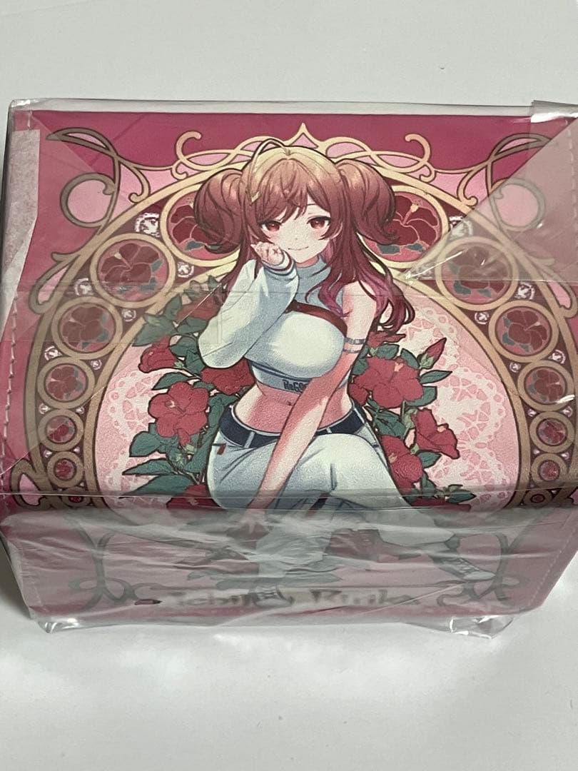 混沌の女神様 ホロライブ 合皮製デッキケース ミュシャ風 一条莉々華