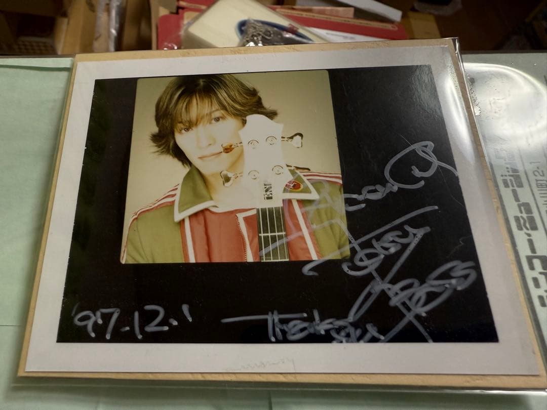 生チェキ 直筆サイン ラルク L'Arc tetsuya