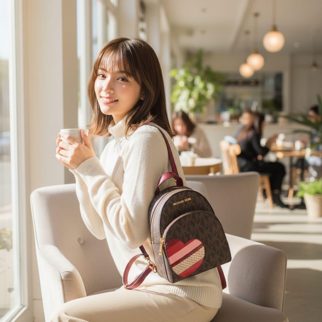 《入手困難》マイケルコース リュック バックパック 2way レザー ハート