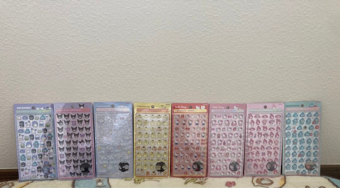 【正規品】　サンリオ　ボンボンドロップシールミニ　8種！コンプリート　mini