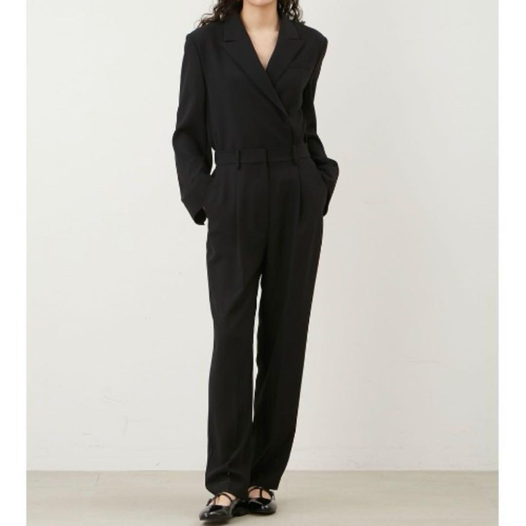 ミラオーウェン　スーツライクテーラードオールインワン