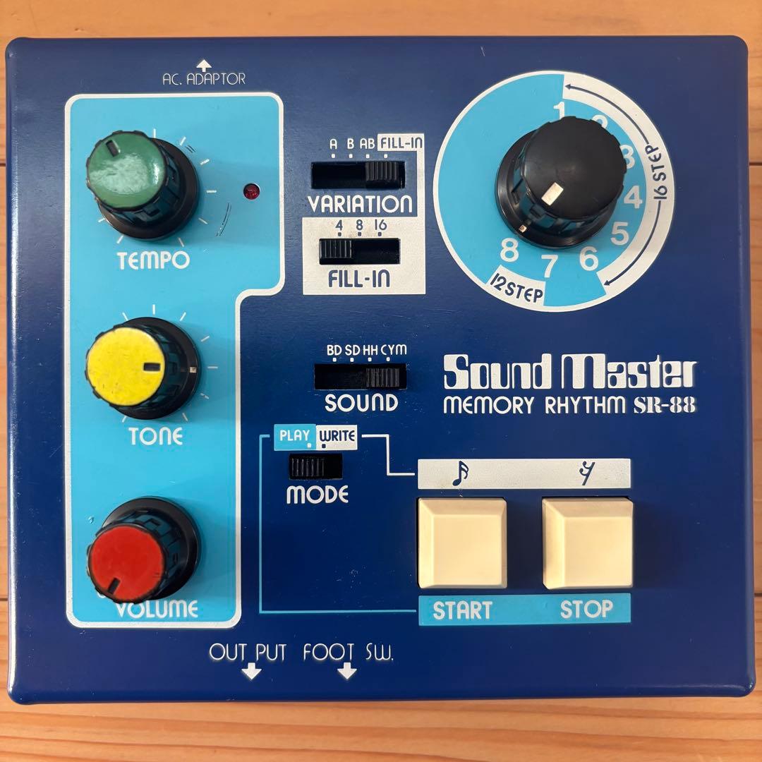 Sound Master SR-88 アナログドラムマシーン　箱/取説付美品珍品
