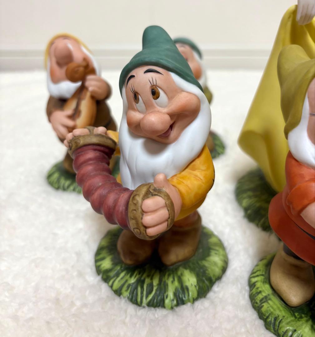 希少】 白雪姫 7人の小人 加藤工芸 陶器 置物 ガーデンオーナメント