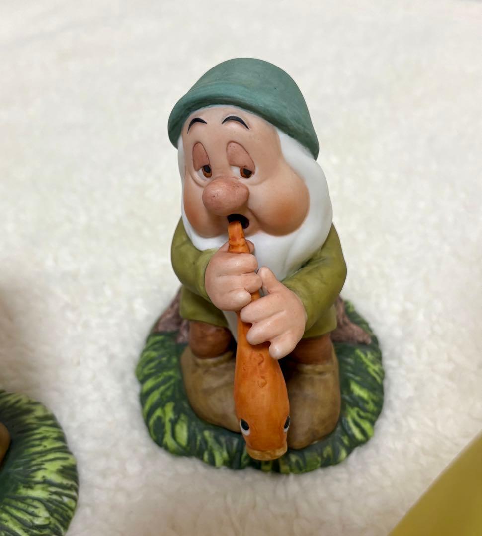 希少】 白雪姫 7人の小人 加藤工芸 陶器 置物 ガーデンオーナメント