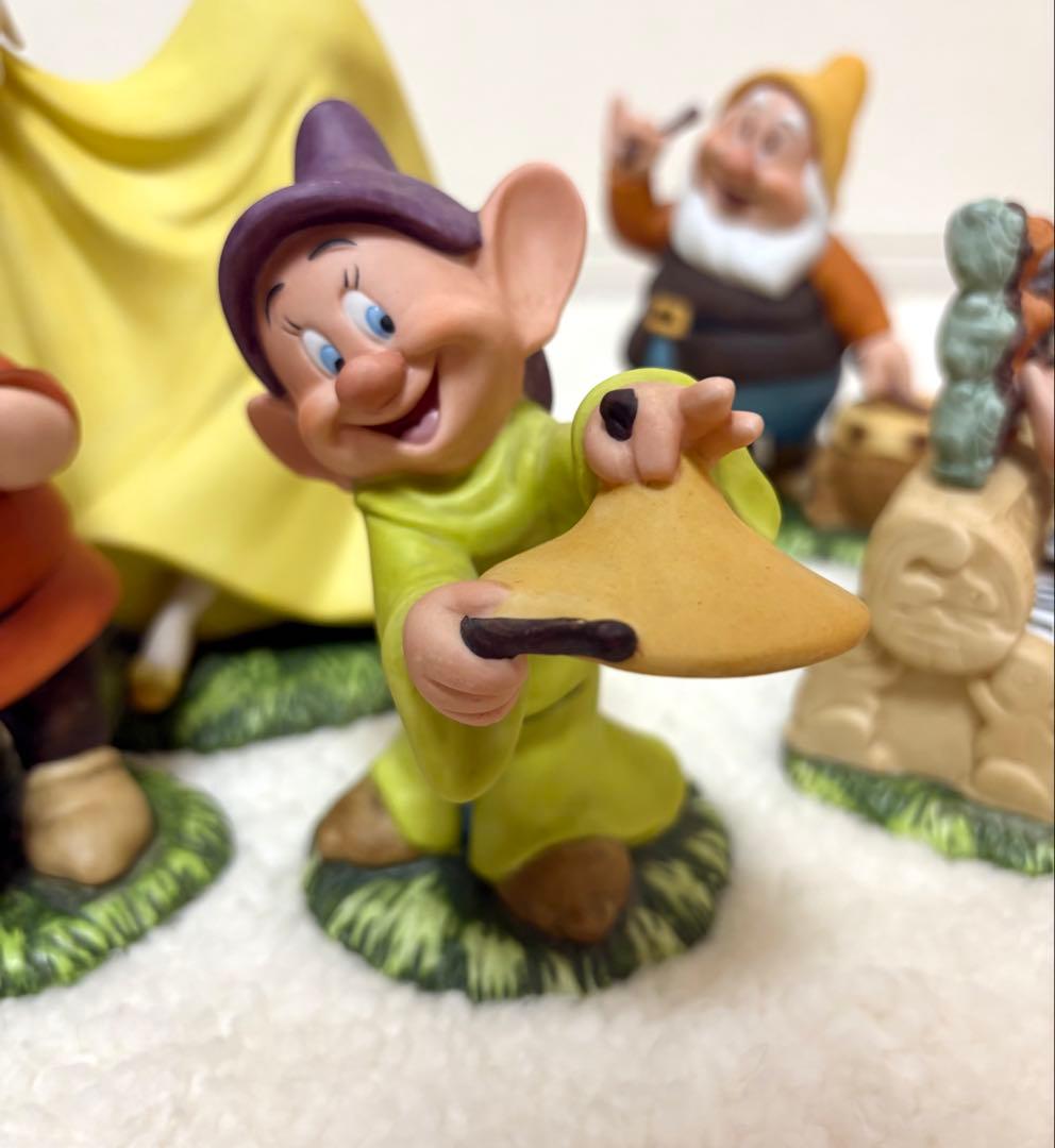 希少】 白雪姫 7人の小人 加藤工芸 陶器 置物 ガーデンオーナメント