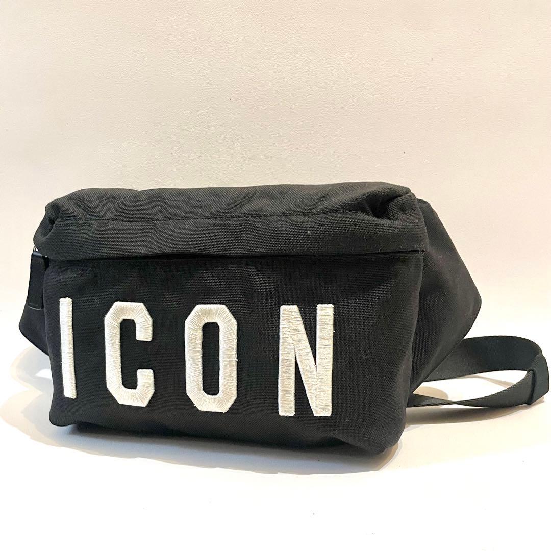 美品✨ DSQUARED2 ディースクエアード アイコン ボディバッグ ブラック