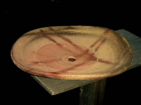 ♥各務賢周　焼締　苔鉢　蘭鉢　骨董　古玩