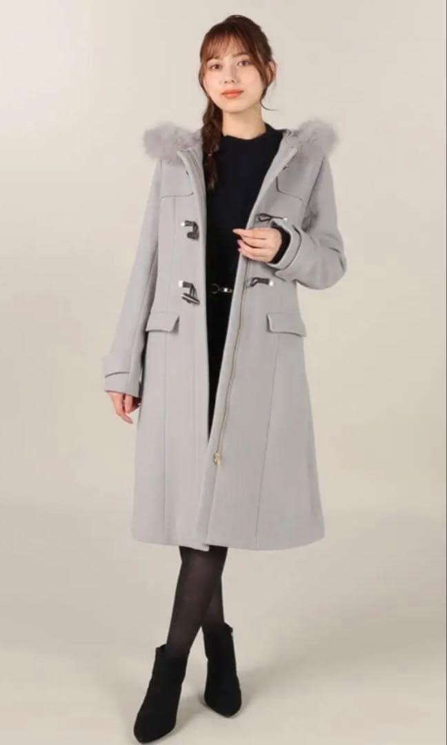 mizutama様　レッセパッセ　ファーフード付きダッフルコート　グレー 楽天市場】ダッフルコート／レッセパッセ（LAISSE PASSE） : 丸井