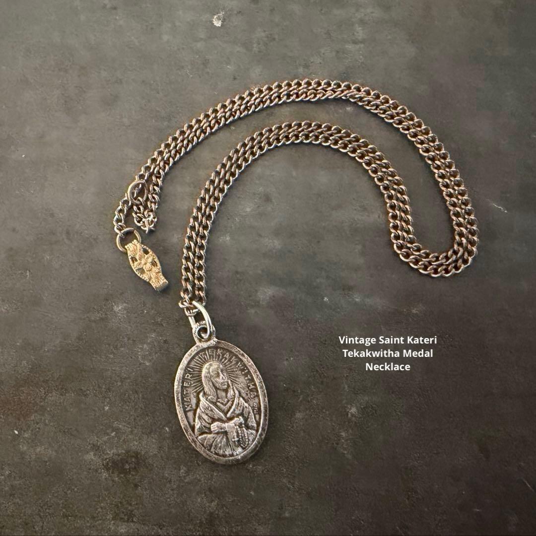 希少　激渋　ヴィンテージ　ロザリオ　アンティーク　メダイ　ネックレス