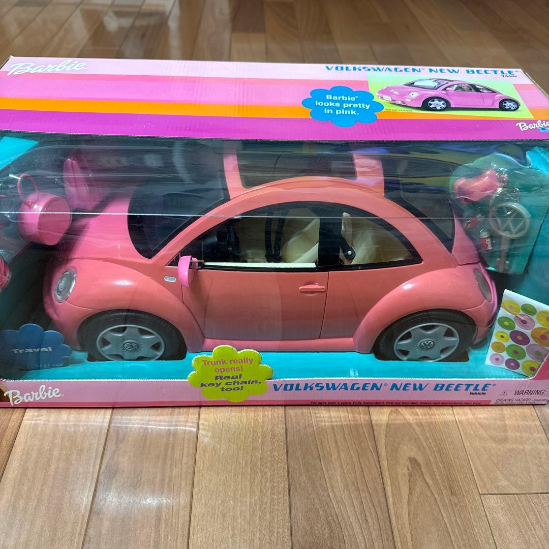 新品未使用 バービー フォルクスワーゲン ニュービートル 車 ミニカー