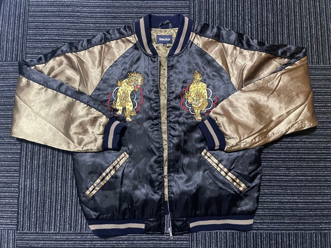 HabuBox スカジャン Mサイズ　シーサー刺繍