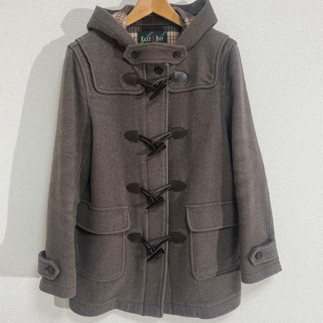 極美品　EAST BOY ダブルフェイス　袖裏地付/ジップ付　ダッフルコート