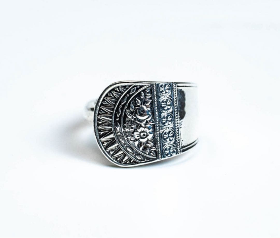 R-052 Cutlery Butter Knife Ring　(燻し仕上げ)