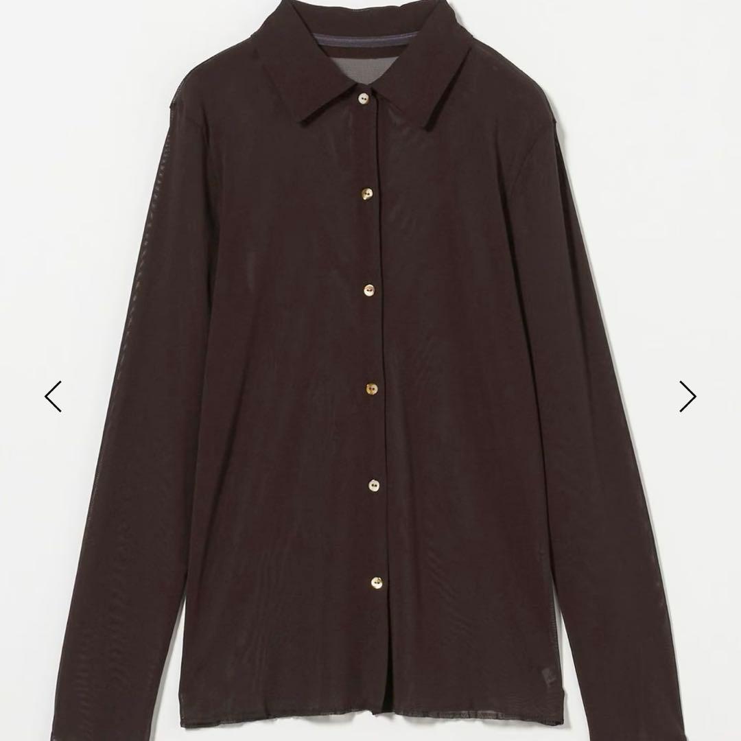 6 ROKU ナイロン チュール シャツ