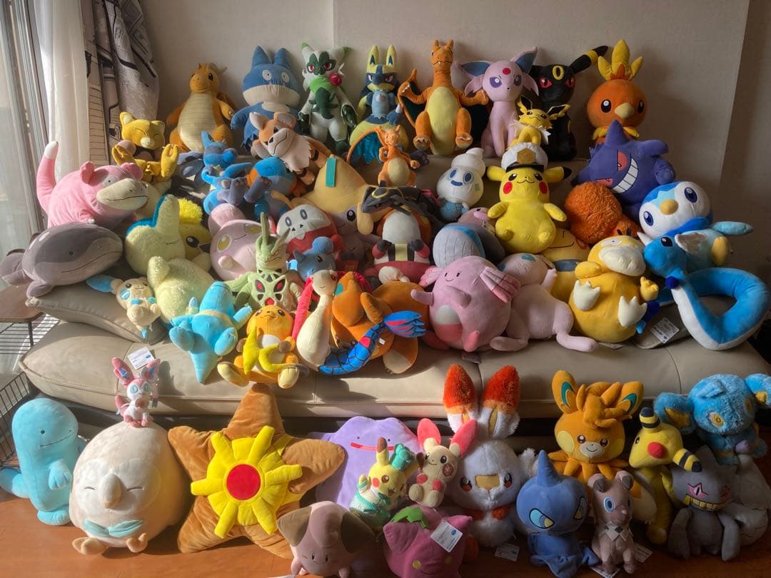 ポケモンぬいぐるみ 60体まとめ売り‼︎