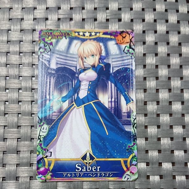 FGOアーケード　未使用アルトリア　ホロ　ハロウィン限定デザイン