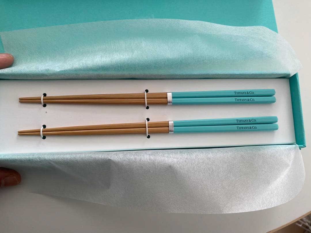 2024年最新 非売品】TIFFANY&CO. ティファニー 夫婦箸-新品未開封S.H.
