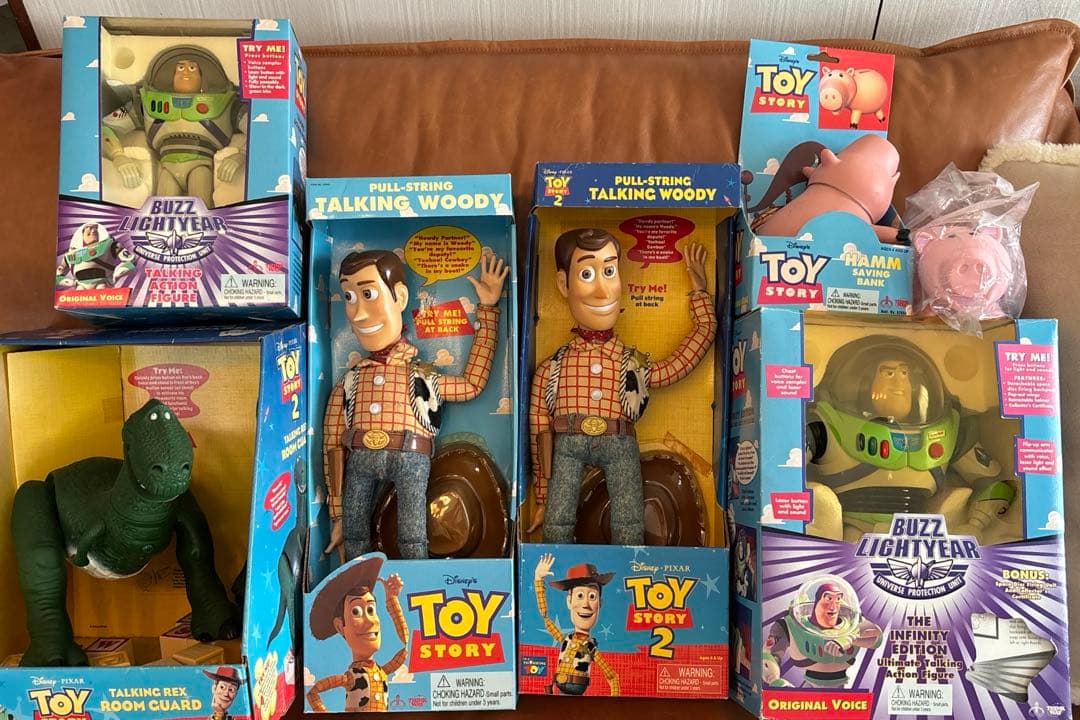 ⑥トイストーリー・ウッディ・トーキング・レックス・ハム・新品・未開封