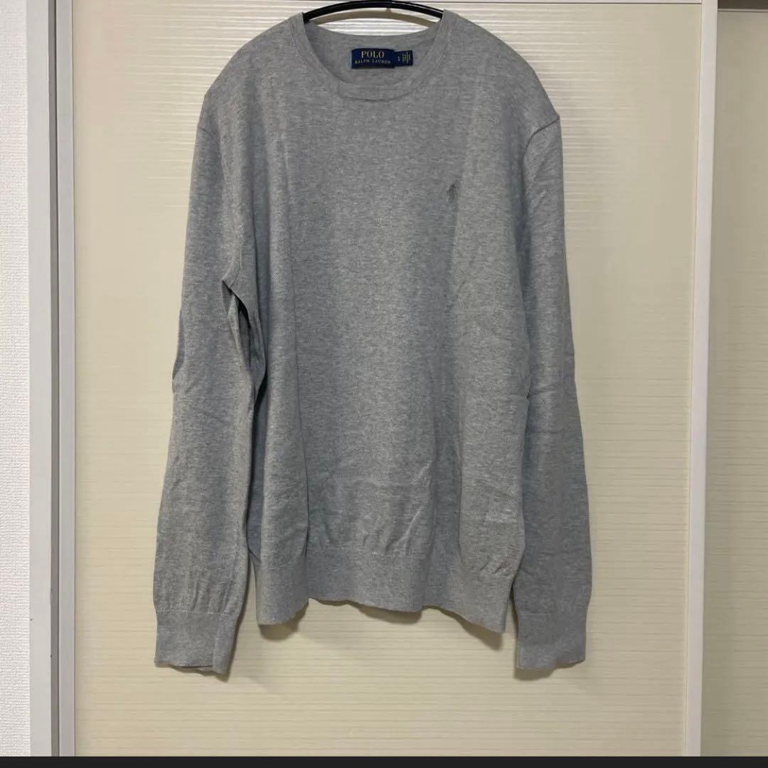 POLO RALPH LAUREN グレー ニットセーター L - メルカリ