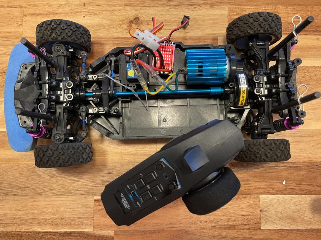 タミヤ　TT-02　ラリー仕様　試走のみ　ボディ無し　カスタム多数　動作確認済み