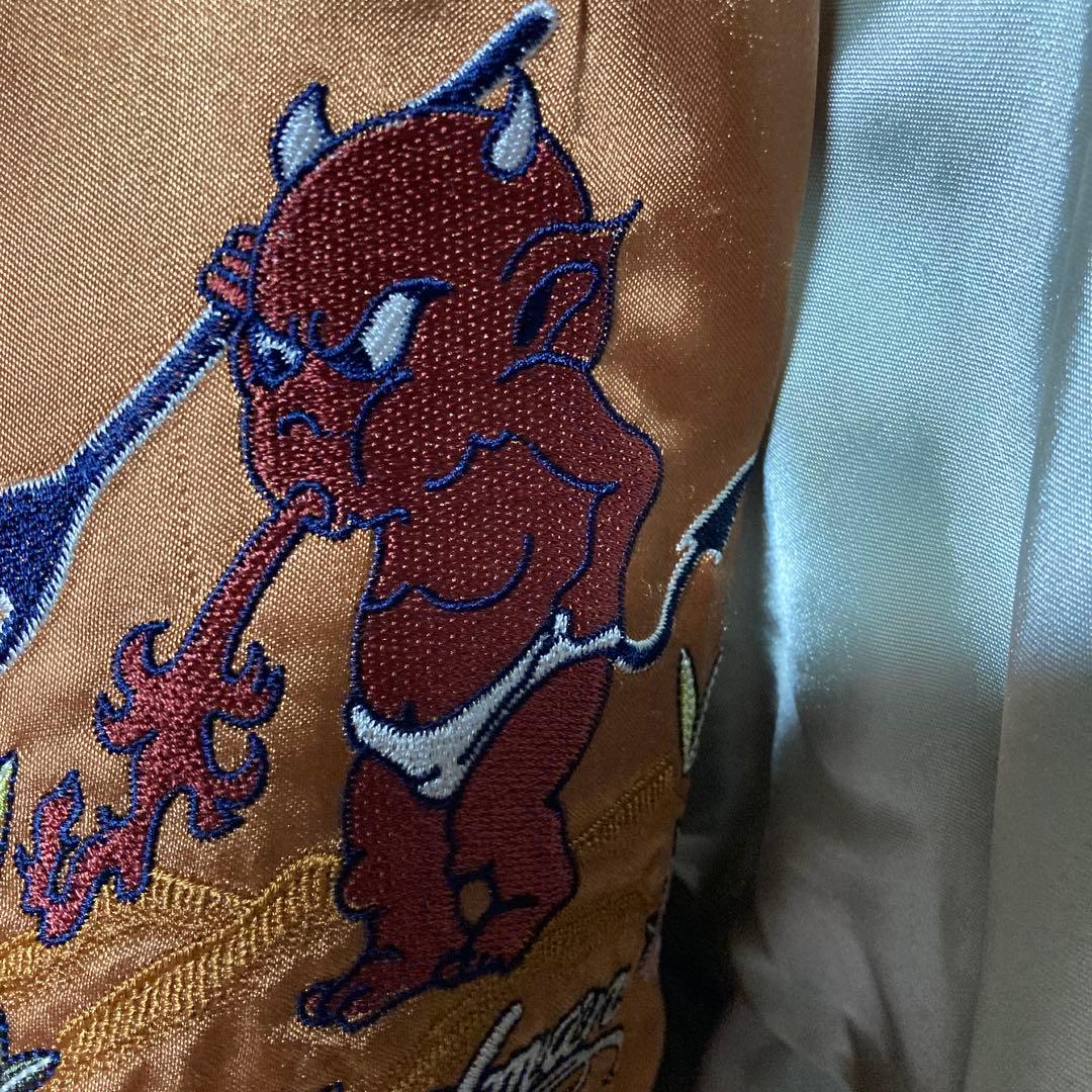 TEDCOMPANY・スカジャン・リバーシブル・別珍・40inc・ネイビー - メルカリ