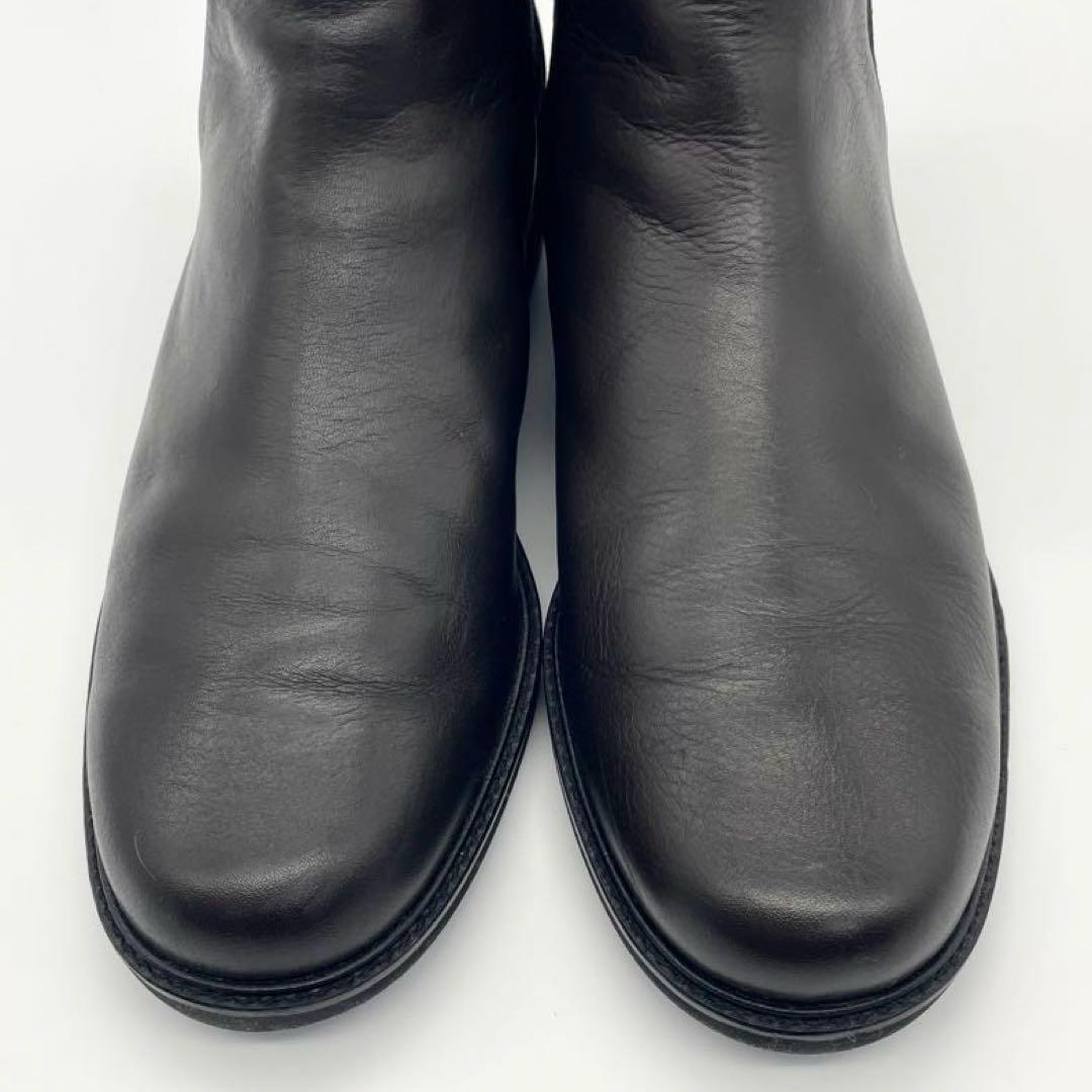 極美品】マーガレットハウエル アイデア サイドゴア ショートブーツ 黒