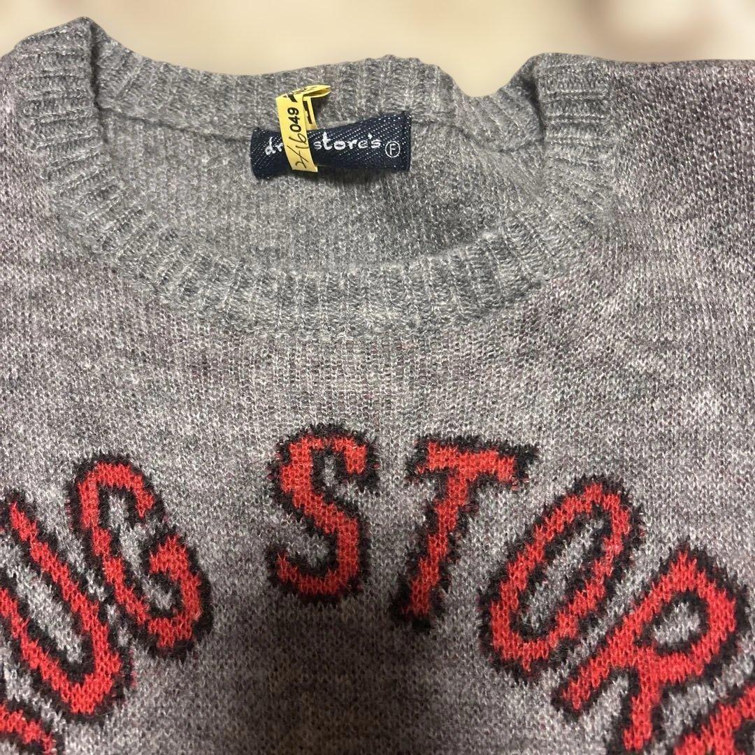 DRUG STORES 豚刺繍 ニットセーター L - メルカリ