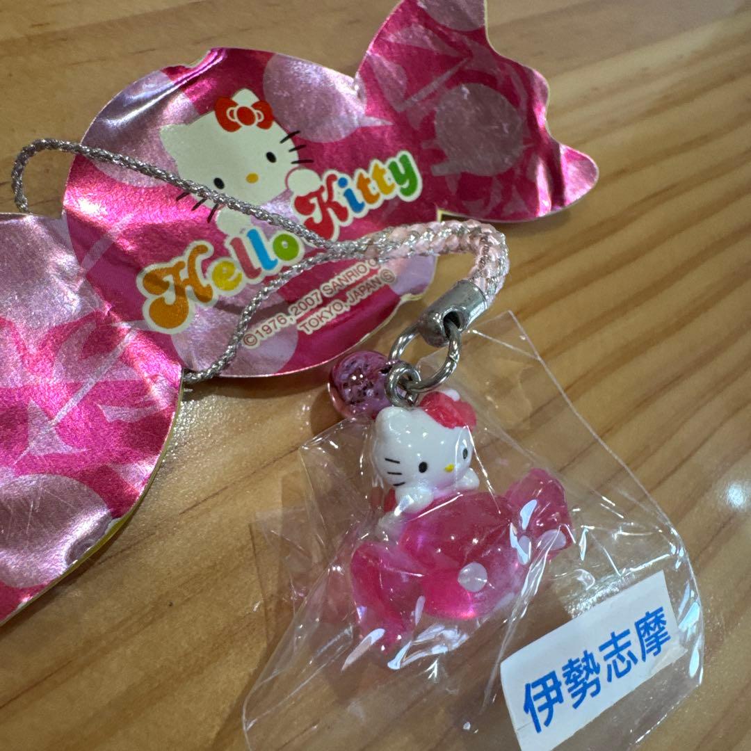 ご当地　キャンディーキティ　根付け　ピンク　ハローキティ ストラップ